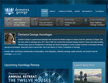 Tablet Screenshot of demetra-george.com